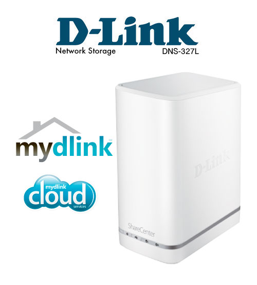 D-Link DNS-327L Serveur NAS 2 baies SATA 3,5 USB 3.0 Ethernet Blanc 