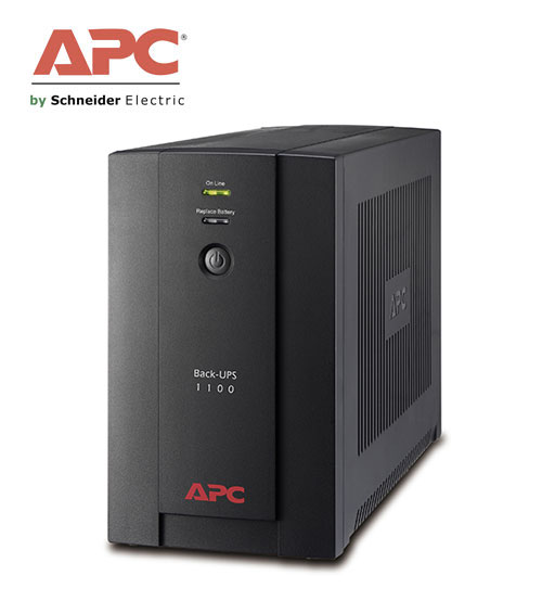 APC BX1100LI-MS Back-UPS 1100VA, 230V, AVR, Universal & IEC Sockets