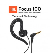 JBL Focus 100 Behind-The-Ear, Wired Sport Headphones with Twistlock Technology