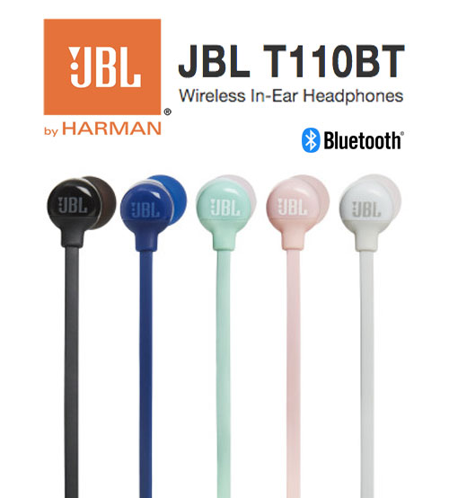 JBL T110BT Pure Sound Wireless Bluetooth In-Ear Headphones