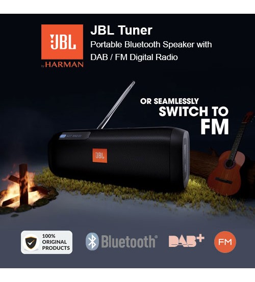 JBL Tuner Portable Bluetooth Wireless Speaker with DAB / FM Radio