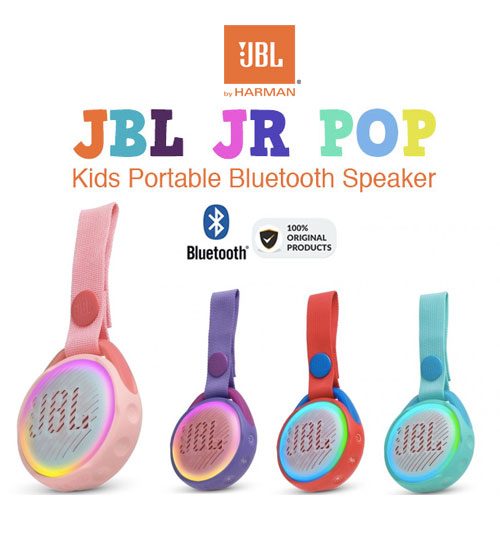 JBL Jr. Junior Pop Kids Portable Bluetooth IPX7 Waterproof Speaker