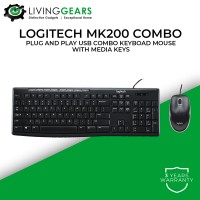 Logitech Wired Combo Keyboard Mouse MK200