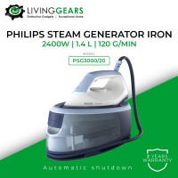 PHILIPS 3000 Series Steam Generator Iron 2400W (PSG3000/20) 1.4L Detachable Water Tank Fast Crease Removal 350g