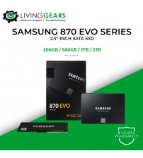 SAMSUNG 870 EVO 250GB / 500GB / 1TB / 2TB 2.5" SATA SSD For Desktop or Notebook