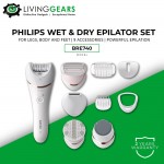 Philips Epilator Series 8000 Wet & Dry Epilator (BRE740)
